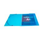 Chemise à élastique 3 rabats Polypropylène 5/10e Crystal Colours - A4 - Couleurs assorties