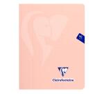 Cahier piqué Mimesys PASTEL 17x22 cm 96 pages grands carreaux couverture polypropylène - Assortis