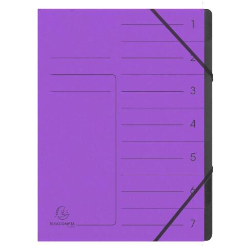 Clasificadores grapados en el lomo Con gomas, grapados - Tamaño: 24,5x32 cm para: A4 - Morado