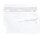 Boite de 500 Enveloppes Blanches DL- 110x220mm - Ouverture Facile - Auto-Adhésives - 80g/m2 - Blanc
