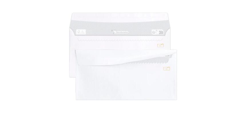 Boite de 500 Enveloppes Blanches DL- 110x220mm - Ouverture Facile - Auto-Adhésives - 80g/m2 - Blanc