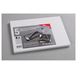 Carton Mousse lot 5 feuilles A4 3mm - Blanc
