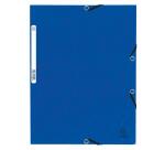 Chemise à élastique 3 rabats carte lustrée 355gm2 - A4 - Couleurs assorties