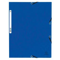 3-flap folder with elastic straps 355 gsm hard glazed mottled pressboard - A4 size - Assorted colours