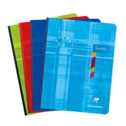 Cahier de textes brochure 17x22cm 144 pages grands carreaux Couleur aléatoire - Assortis