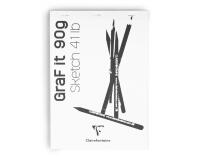 GraF'it bloc agrafé 80F A6 90g - Blanc