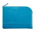 Rhodiarama pochette zippée en simili cuir - taille M (16x22 cm) - Turquoise