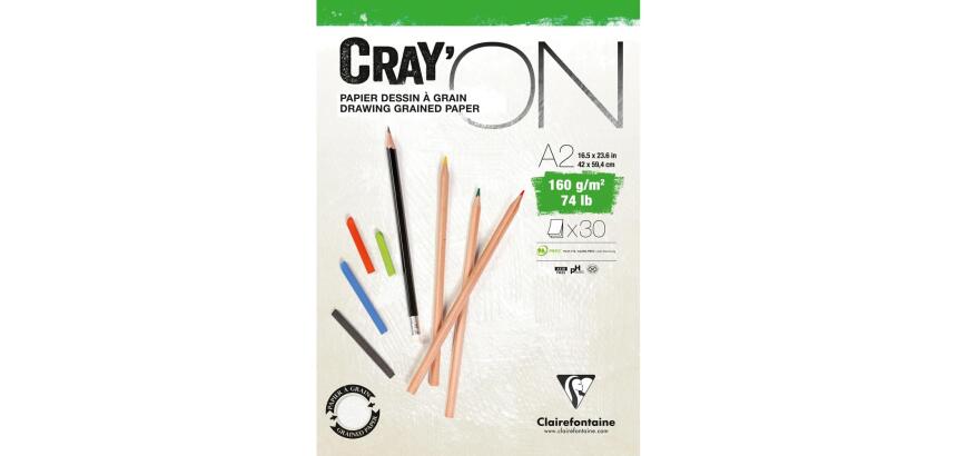 Cray'ON bloc collé 30F A2 160g