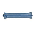 Trousse plate en cuir à élastique Age Bag 20x4,5 cm - Bleu