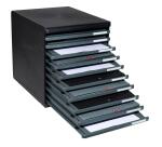 Modulo de clasificación Exacompta A4 10 cajones abiertos ECOBLACK