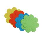 FORMES A DECORER, Sachet de 20 formes 130g/m² au format 17x16,5cm - Fleurs - Assortiment