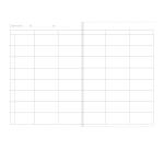 Agenda de bord enseignant 6 colonnes (48 cases/semaine) brochure souple A4 144 pages Couleur aléatoire - Assortis