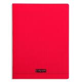 Cahier piqué 8000 POLYPRO A4 192 pages grands carreaux 90 g - Rouge