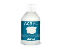 Darwi Flacon de 250 ml de Peinture Acrylique Universelle Brillante - Blanc