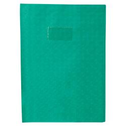 Protège-cahiers grain losange PVC 18/100ème avec porte-étiquette A4