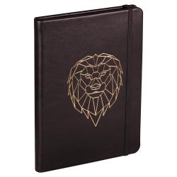 BLACK FOREST Carnet rembordé rigide A5 144 pages, Lion