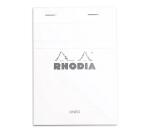 Bloc agrafé Rhodia N°13 10,5x14,8 cm 80 feuillets ligné 80g - Blanc