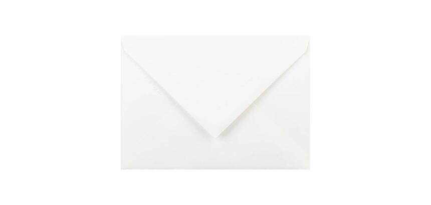 20 enveloppes C6(114x162mm)toile impériale doublées gommées - Blanc