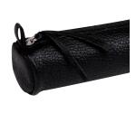 CUIR NOIR VIEILLI Petite ronde Ø3,5x18 cm. - Noir