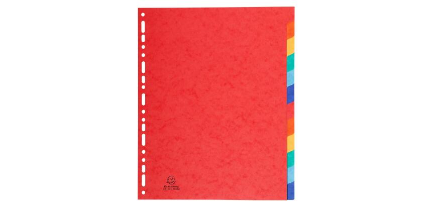 Separadores Cartulina lustrada rígida 5/10º - 400 g/m 2 - Colores surtidos