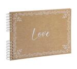 Album photos à spirales 50 pages blanches - Format 32x22cm - KRAFT - Visuel