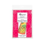 Echarpe 100% soie - 180x43cm Flowerpower - Blanc