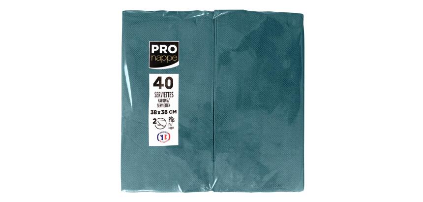 Pack of 500 paper tablecloths, folded to size, in film Format 60x60cm