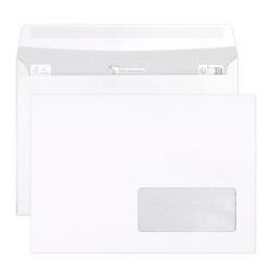 Boite de 500 Enveloppes Blanches C5-162x229mm - Auto-Adhésives - 90g/m2 - Fenêtre Papier Cristal 45x100 (position 20/20) - Blanc