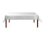 Nappe en rouleau papier gaufré Toile de lin - 18x50m - Blanc