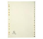 Intercalaires carte peau, A-Z, A4, 20 touches