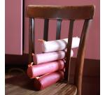 Rhodiarama trousse ronde simili cuir italien 5x21,5 cm - Lie de vin