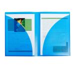 Tweezijdige presentatiemappen - halfharde PP 40/100ste - A4 & A3