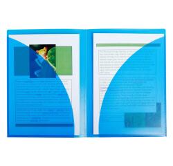 Chemise double poche polypropylène semi rigide 4/10e - A4