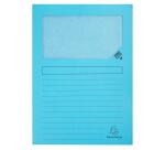 Paquete de 10 Subcarpetas con ventana SUPER 160 g/m2 Exacompta - Colores surtidos