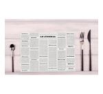 Barquette de 400 sets de table papier gaufré recyclé 80g/m2, Journal Vintage - Format 30x40cm - Journal Vintage