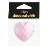 Sachet 1 coeur 4,5cm - rose - Rose