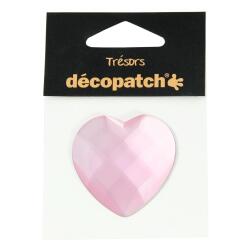 Sachet 1 coeur 4,5cm - rose - Rose