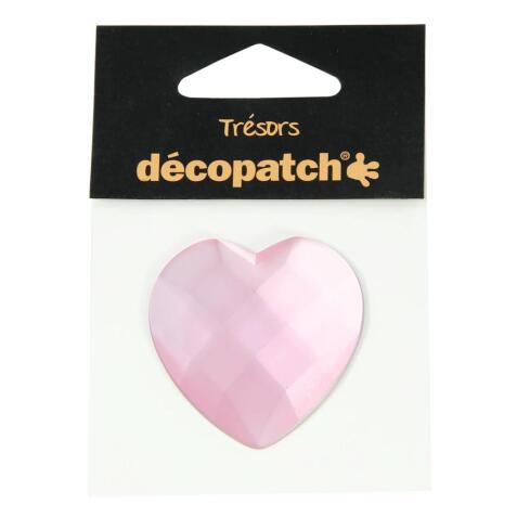 Sachet 1 coeur 4,5cm - rose - Rose
