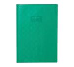 Protège-cahiers grain madras avec rabats marque-pages PVC 22/100ème A4