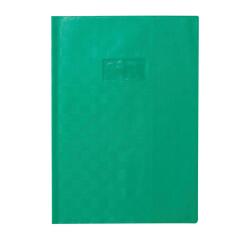 Protège-cahiers grain madras avec rabats marque-pages PVC 22/100ème A4