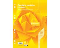 Feuillets mobiles sous film 7000 A4 100 pages perforées grands carreaux 80 g