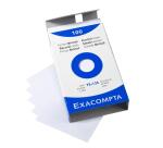 Estuche Exacompta de 100 fichas Exacompta cartulina Bristol - liso sin taladro 75x125mm - Blanco