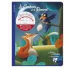 Les Fables de La Fontaine cahier d'écriture piqué 17x22cm 96 pages grands carreaux 3mm agrandi 12/12 6 fables assorties - Assortis