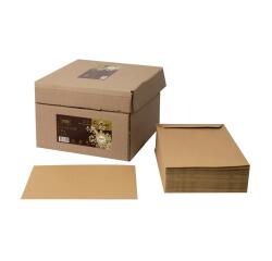 Boite de 500 Pochettes Forever Kraft Brun 100% recyclé C5-162x229 mm - Auto-Adhésives - 90g/m2 - Kraft