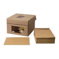Boite de 500 Pochettes Forever Kraft Brun 100% recyclé C5-162x229 mm - Auto-Adhésives - 90g/m2 - Kraft