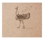 Flying Spirit carnet cousu 50F 15,5x15,5cm 90g - Kraft brun