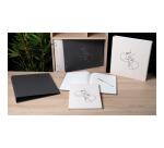 Livre d'or 100 pages tranche argent Art