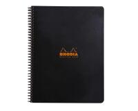 Meeting book Rhodia Classic reliure intégrale 22,5x29,7 cm 160 pages imprimées détachables 90g - Noir