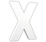 Lettre X 20,5cm - Blanc