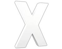 Lettre X 20,5cm - Blanc